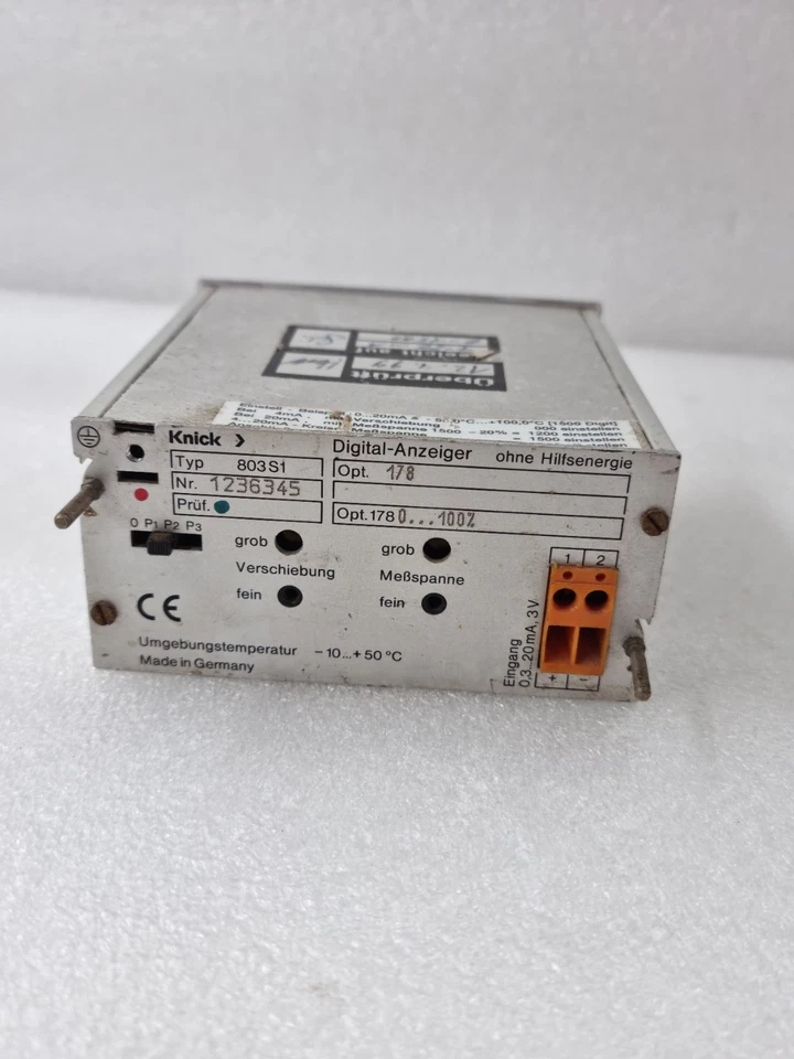 Knick 803S1 Digital Indicator / Panel Meter Display